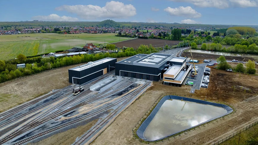 Akiem inaugure son atelier de maintenance et de révision de locomotives à Ostricourt dans le nord de la France